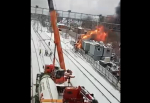 На одной из станций МЦД-2 разгорелся пожар