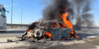 На трассе «Крым» под Чеховом сгорел автомобиль - Chehov-Vid.Ru