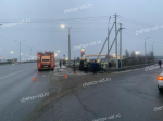 Легковушка перевернулась на Симферопольском шоссе под Чеховом