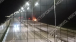 Беспилотник рухнул на трассу в южном Подмосковье